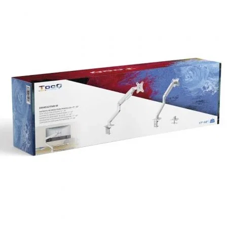 TOOQ Soporte de Mesa para Monitor DB4032TNR-W 17''-32'', Blanco TOOQ Soporte de Mesa para Monitor DB4032TNR-W 17''-32'', Blanco